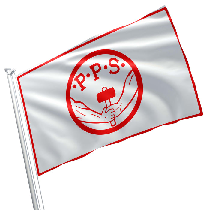 Polish Socialist Party Political Poland Polska Partia Socjalistyczna PPS Flag Banner