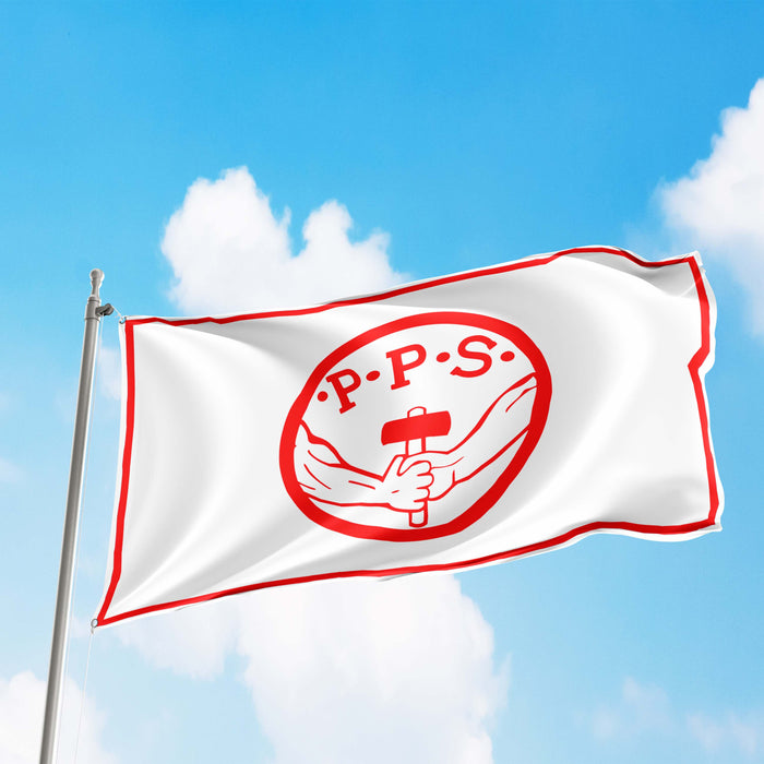 Polish Socialist Party Political Poland Polska Partia Socjalistyczna PPS Flag Banner