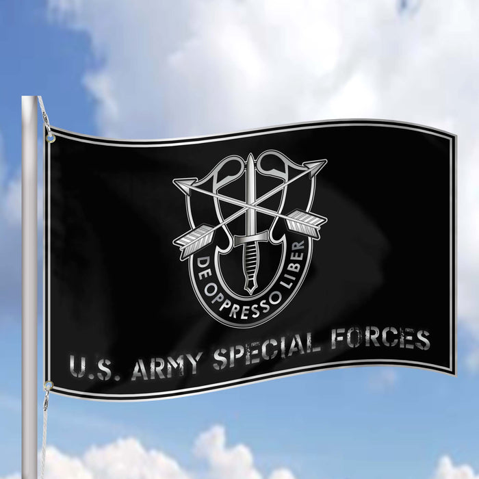 U.S. Army Special Foces - De Oppresso Liber Flag Banner