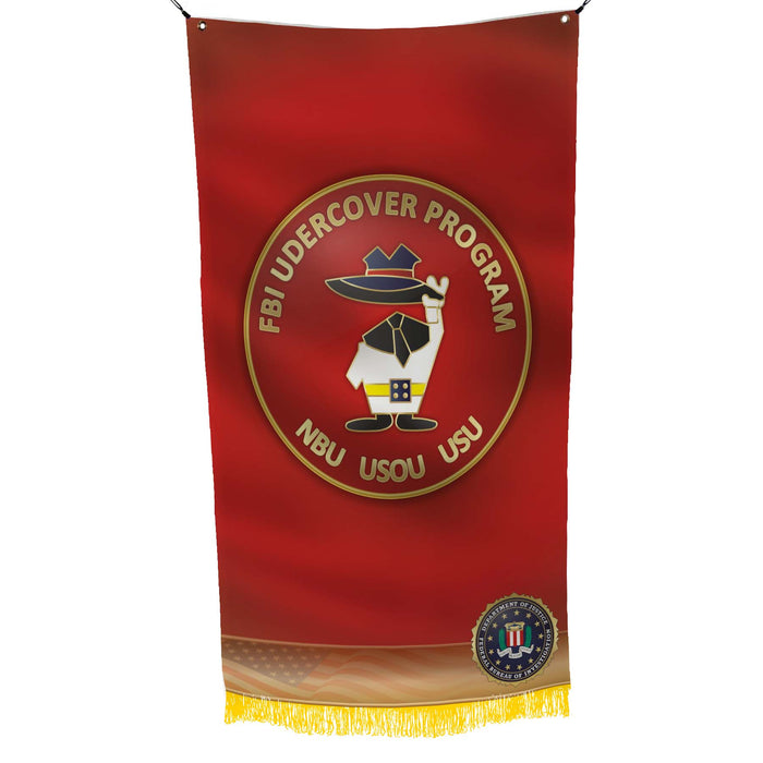 DOJ FBI Federal Bureau of Investigation Undercover Program Flag Banner