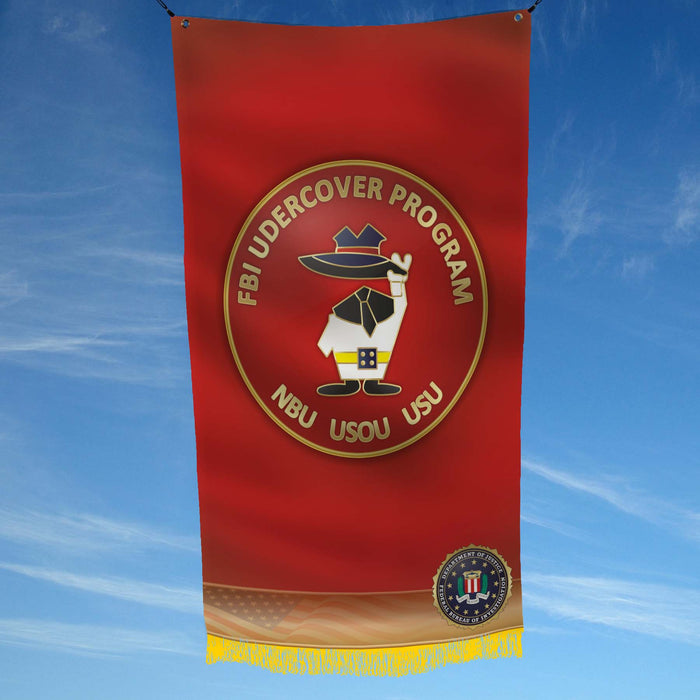 DOJ FBI Federal Bureau of Investigation Undercover Program Flag Banner