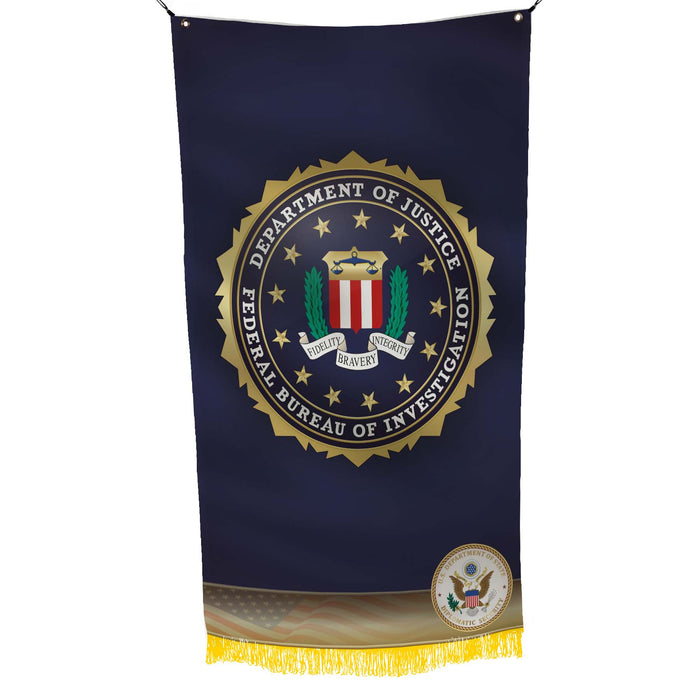 DOJ FBI Federal Bureau of Investigation Undercover Program Flag Banner