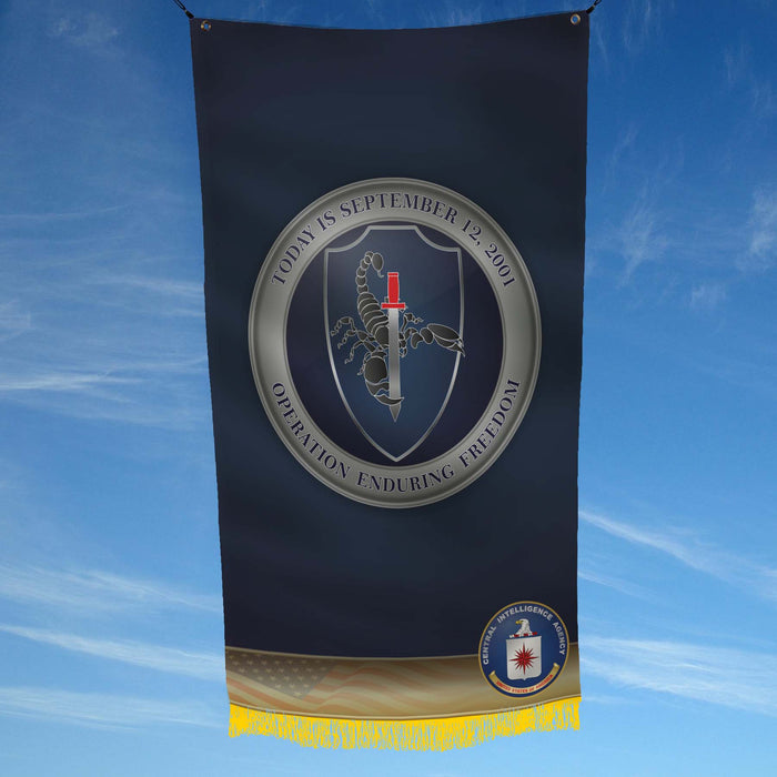 CIA CTC CounterTerrorism Center OEF Today Is September 12th 2001 Flag Banner