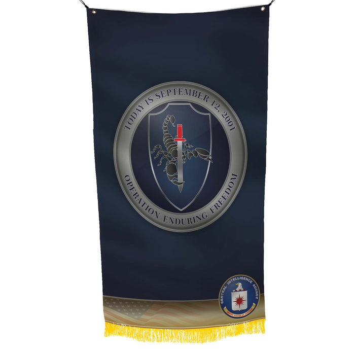 CIA CTC CounterTerrorism Center OEF Today Is September 12th 2001 Flag Banner