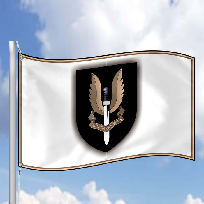 Who Dares Wins Special Air Service British Army Flag Banner