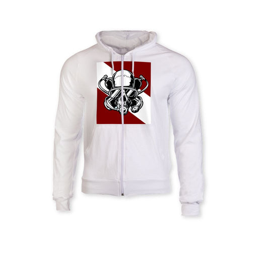 Diver Down Zip Hoodie - Apedes Flags and Banners